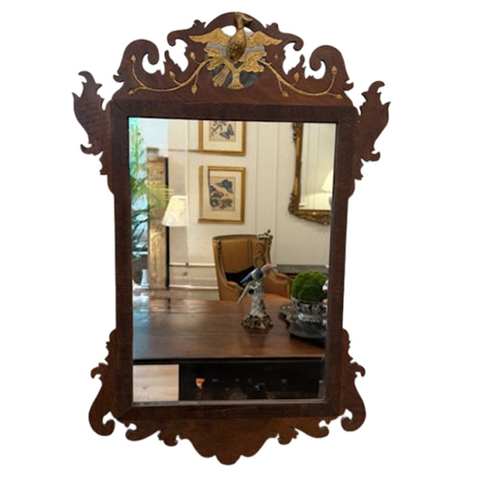 Georgian Mahogany ‘Ho Ho’ Fret Mirror