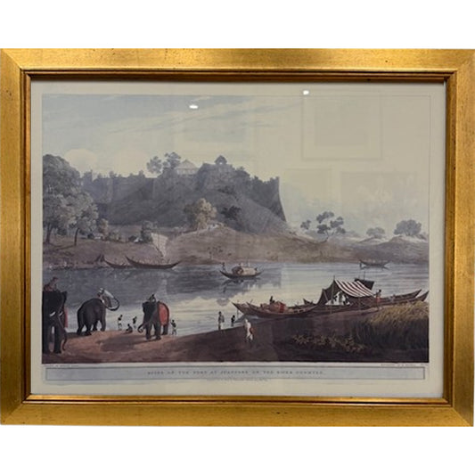 Henry Salt - Ruins of the Fort at Junapore on the River Goomtee