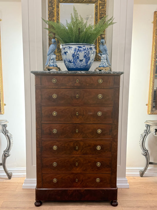 Louis Phillipe Antique French Semainière