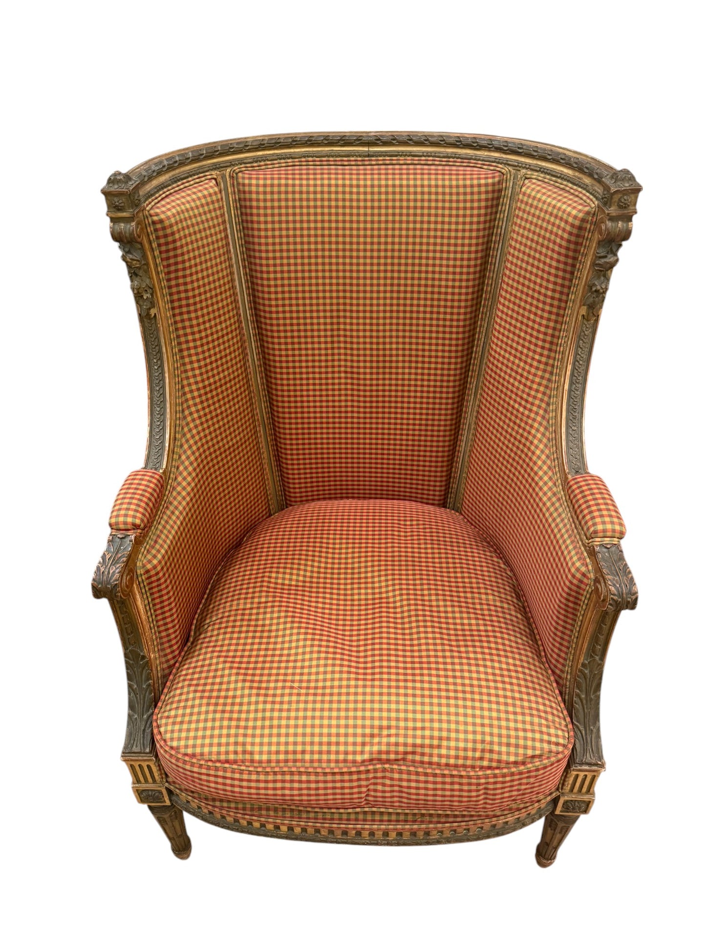 A Pair Of French Giltwood Bergère Chairs