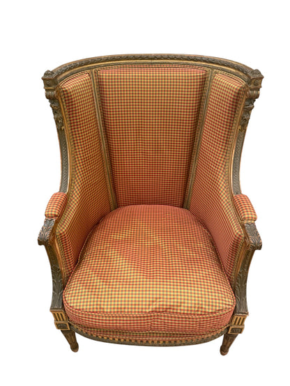 A Pair Of French Giltwood Bergère Chairs