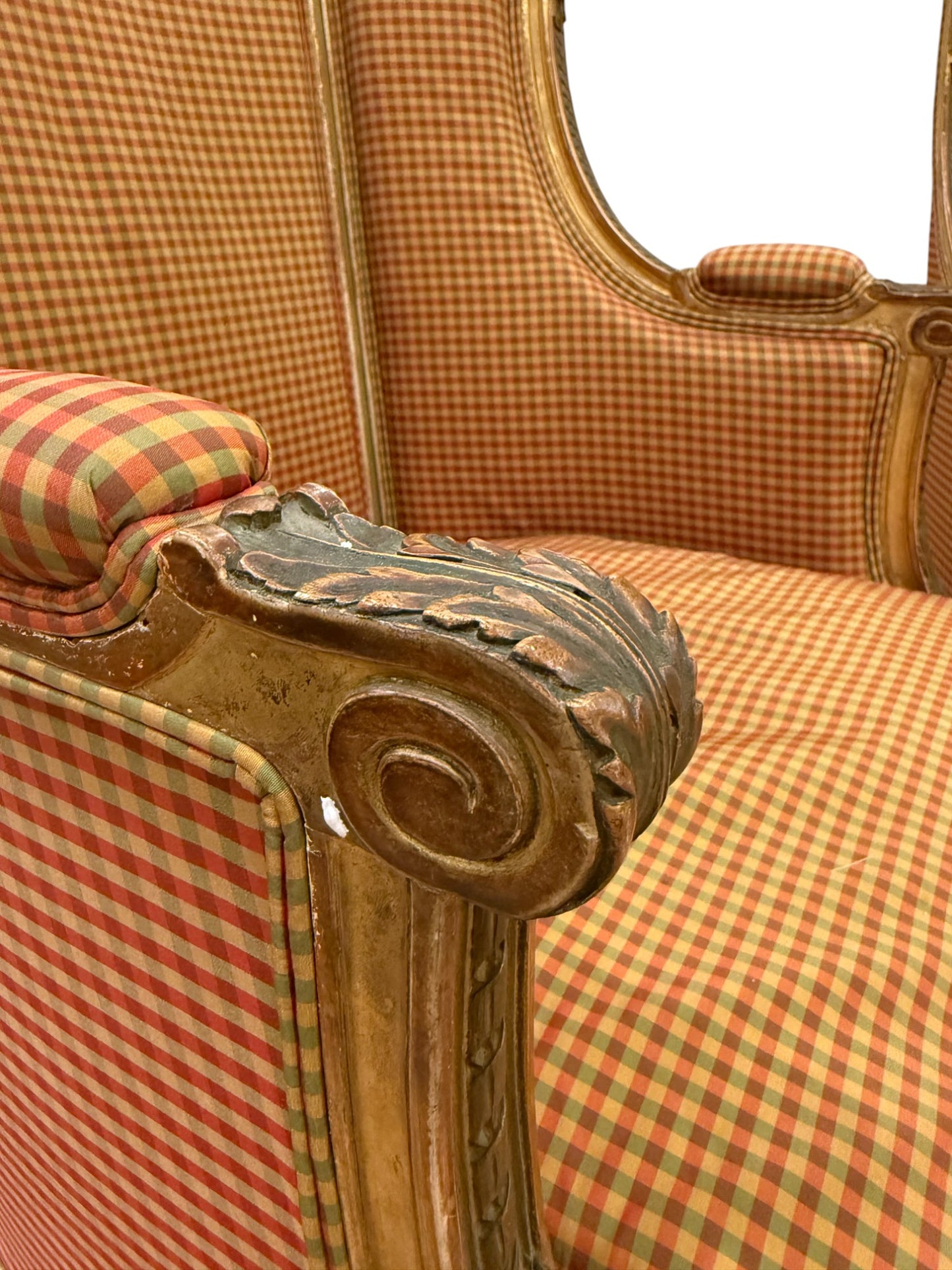 A Pair Of French Giltwood Bergère Chairs
