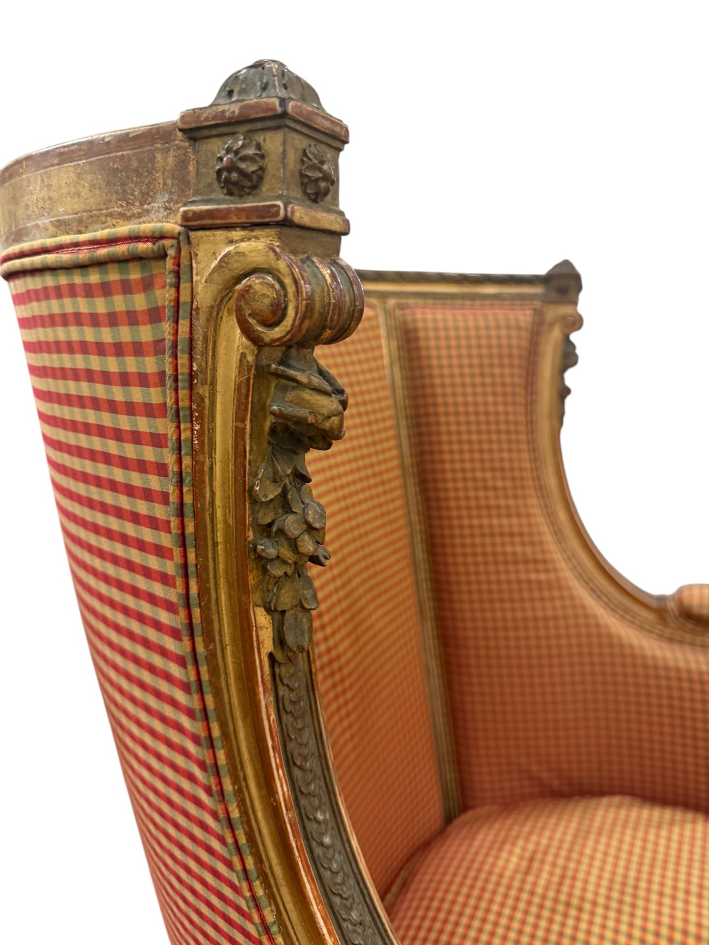 A Pair Of French Giltwood Bergère Chairs