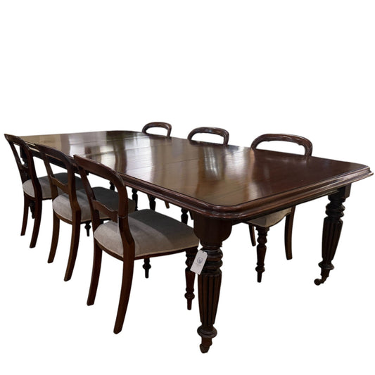 A Fine Mahogany Extendable Dining Table