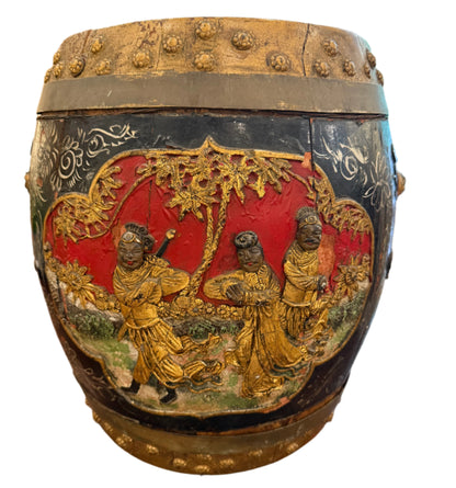 Oriental Decorative Barrel