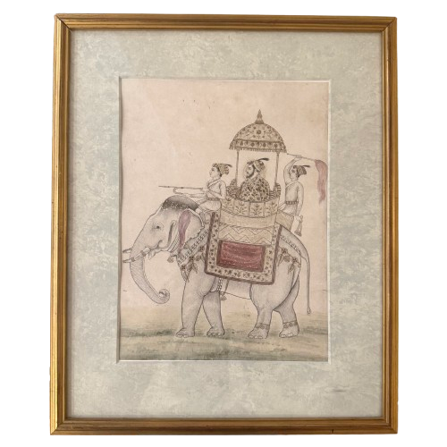 Elephant Procession Art Print