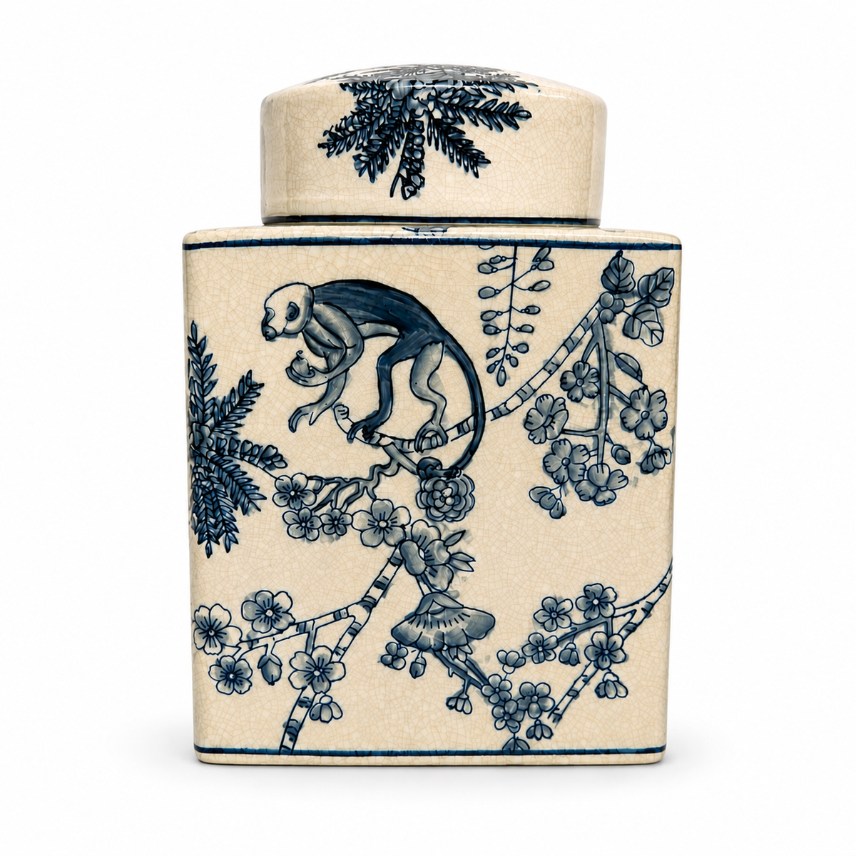 Monkey Business Square Jar