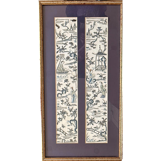 Vintage Kimono Sleeve Bands Embroidery Picture
