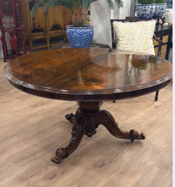 Antique Rosewood Breakfast Table