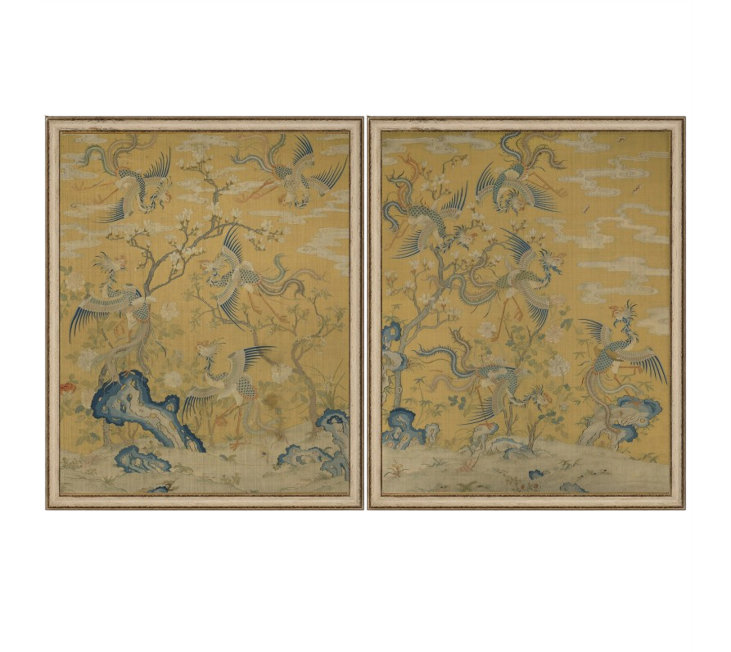 A Pair of Ten Phoenixes in a Garden