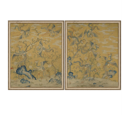 A Pair of Ten Phoenixes in a Garden