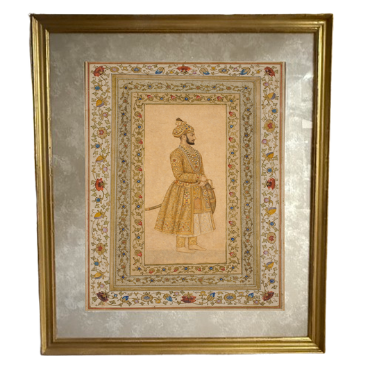 A Pair of Mughal Portrait Prints