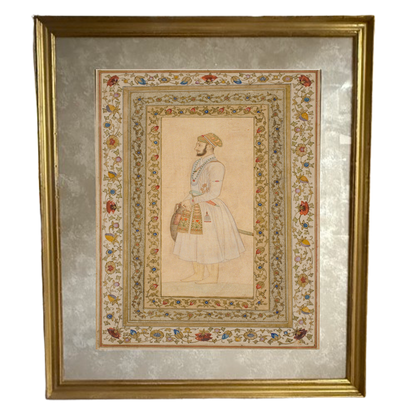 A Pair of Mughal Portrait Prints